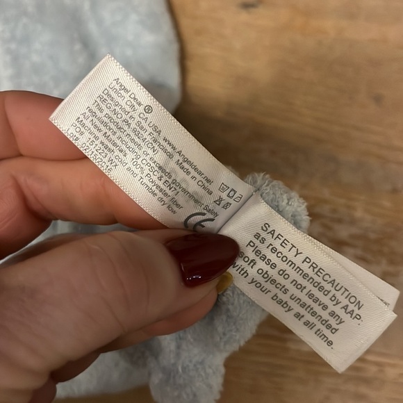 Angel Dear Lovey Security Blanket Bunny Blue Baby Toy - Picture 7 of 8